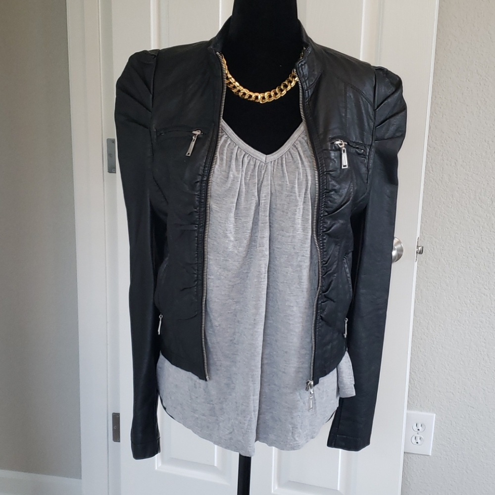 Faux Leather Jacket!